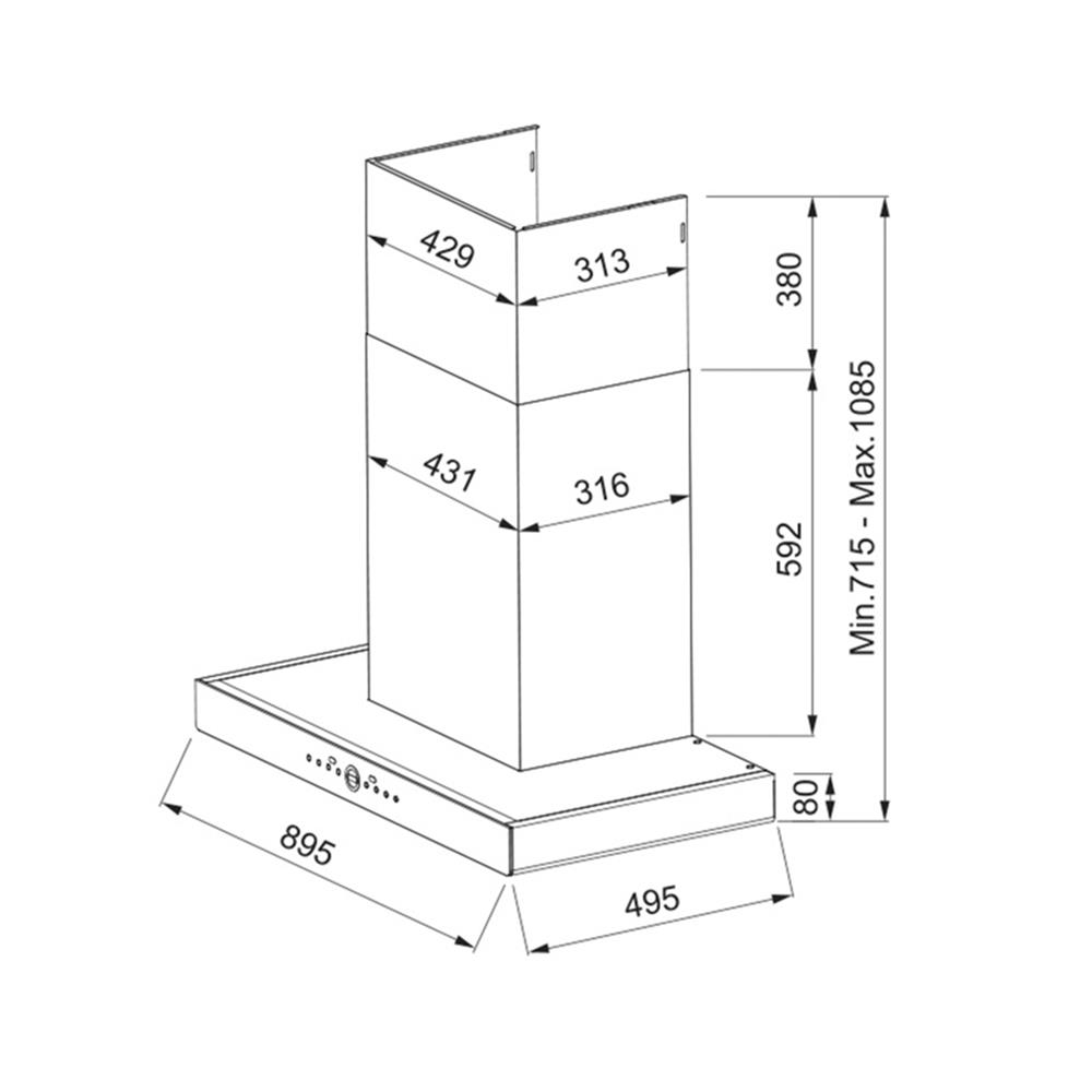 เตาฝัง+เครื่องดูดควัน FRANKE FG8268NX+FT966NX