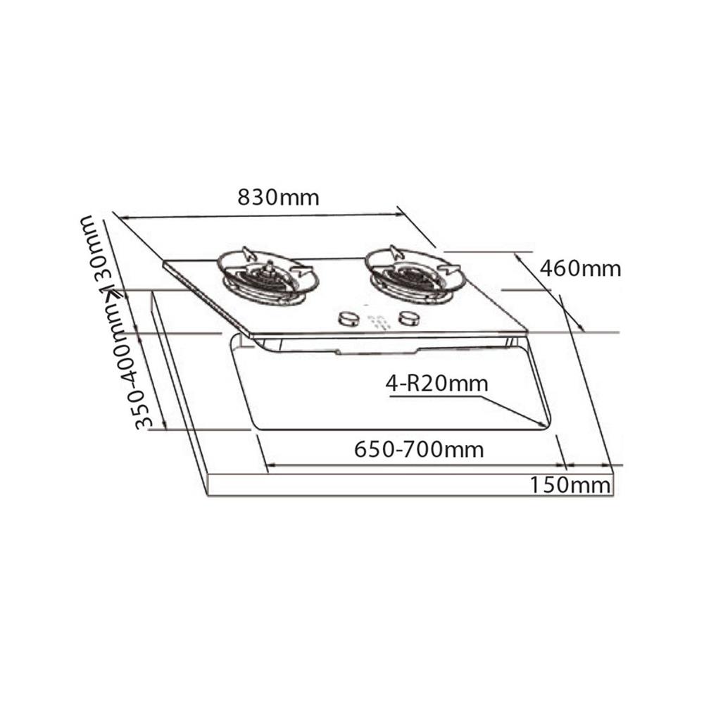 เตาฝัง+เครื่องดูดควัน FRANKE FG8268NX+FC968NX