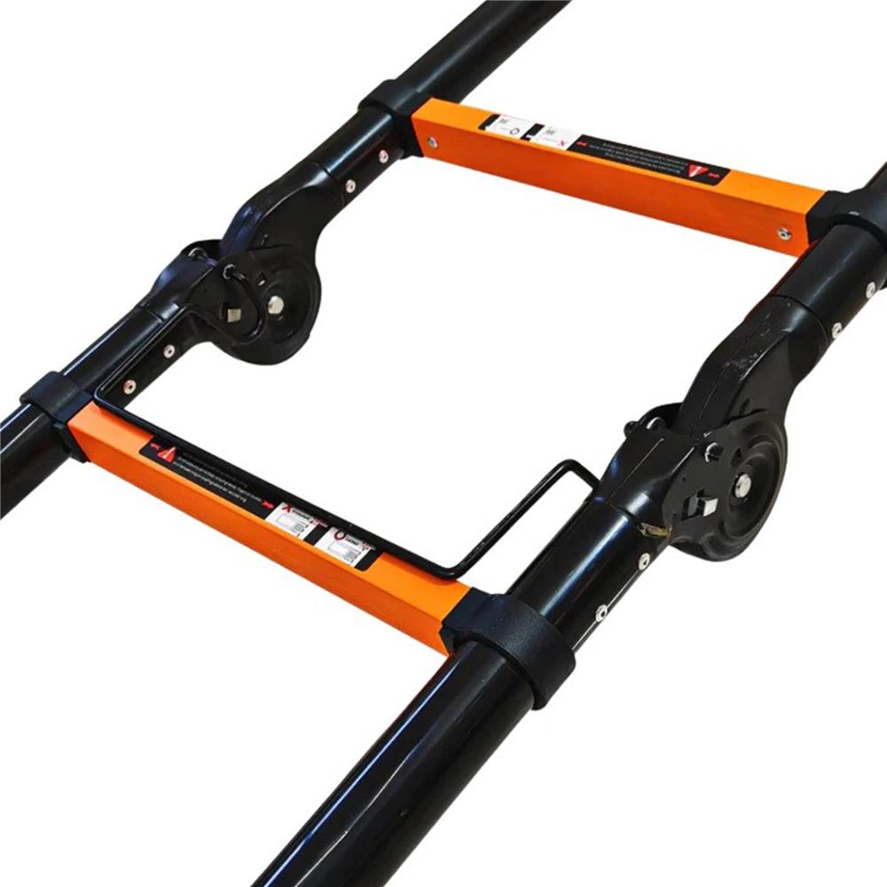 บันไดอเนกประสงค์ปรับแบบ BARCO 2x7 14 ขั้น สีดำ