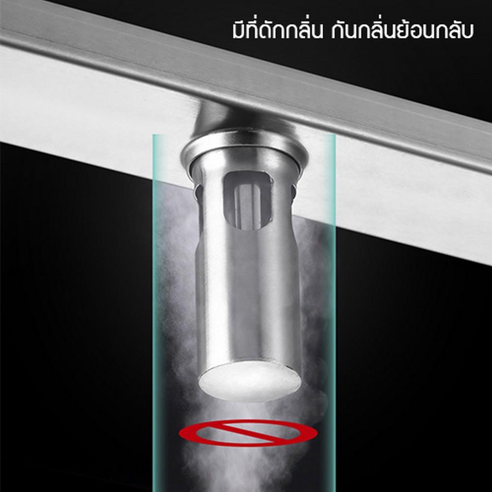 รางน้ำทิ้ง CASSA CL0204 100 ซม. สีเงิน