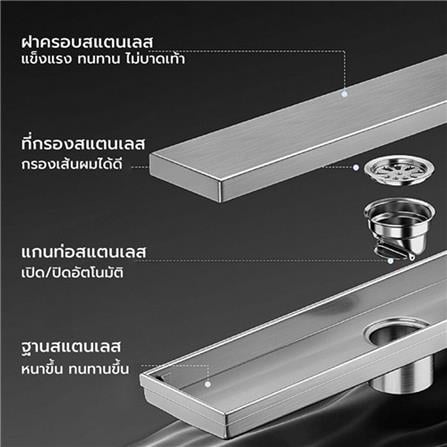 รางน้ำทิ้ง CASSA CL0016 30 ซม. สีทอง_1