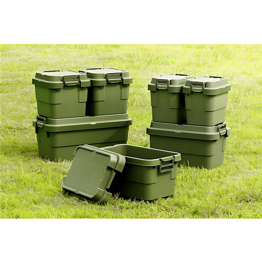 กล่องเครื่องมือ DIY TRUSCO ODCF-50 50 ลิตร สีเขียวมะกอก