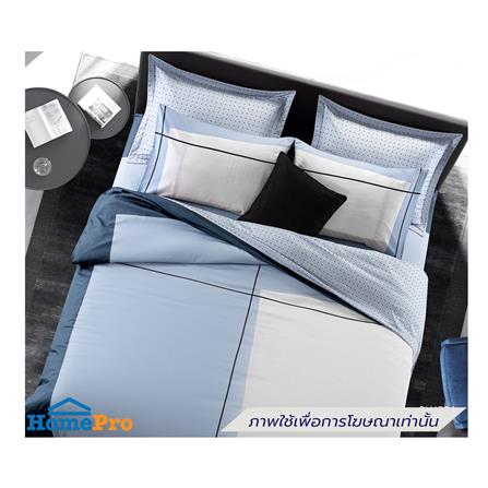 ชุดผ้าปูที่นอน 5 ฟุต (ชุด 7 ชิ้น) SANTAS COTTON USA BLUORA BL_0