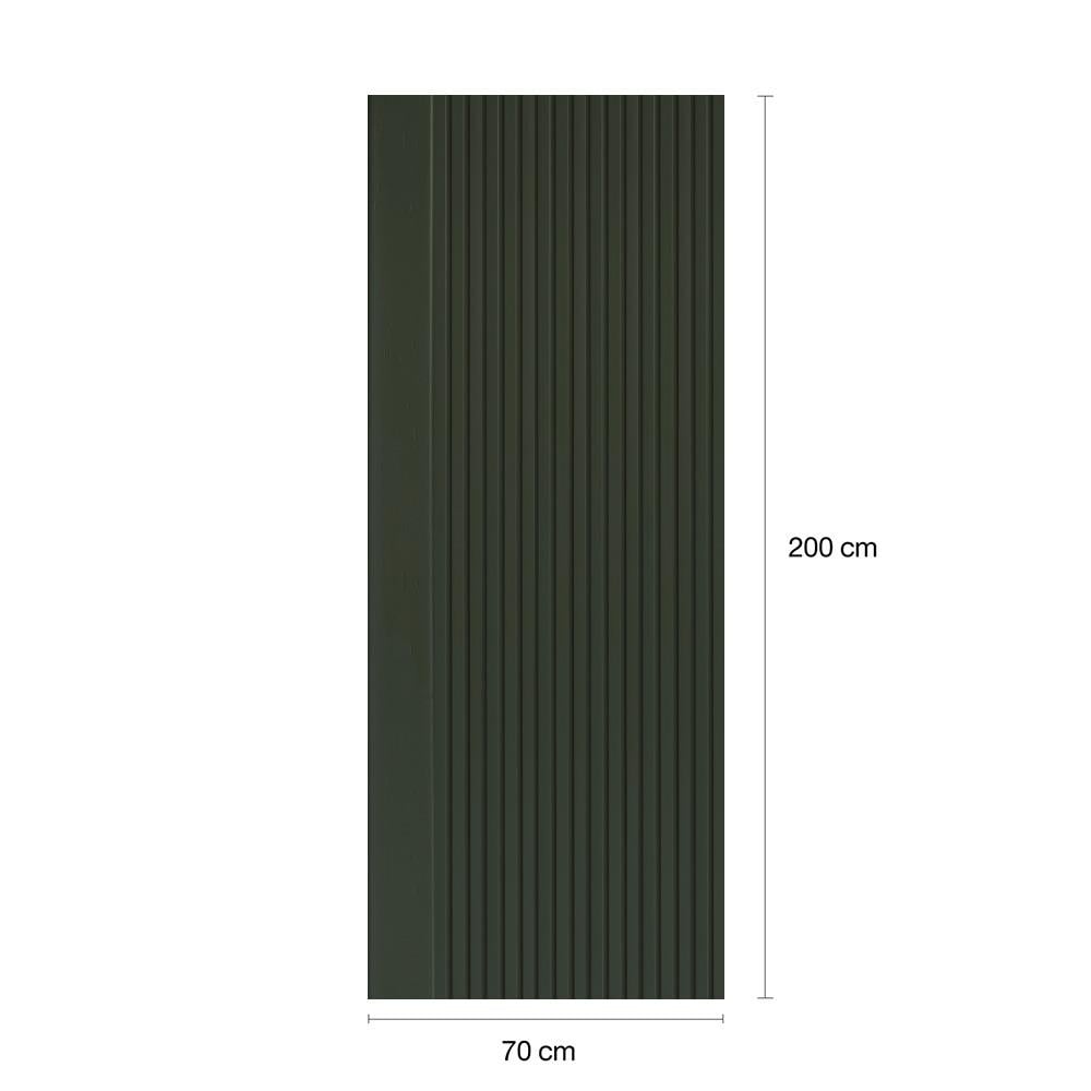 ประตูภายในโพลีสไตรีน ไม่เจาะลูกบิด LINEDEKOR VERTICAL 70x200 ซม. สีเขียว