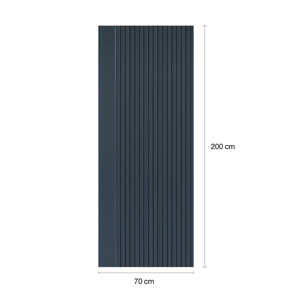 ประตูภายในโพลีสไตรีน ไม่เจาะลูกบิด LINEDEKOR VERTICAL 70x200 ซม. สีน้ำเงิน