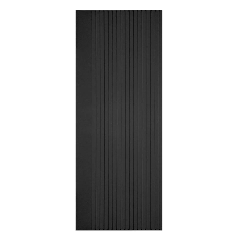 ประตูภายในโพลีสไตรีน ไม่เจาะลูกบิด LINEDEKOR VERTICAL 90x200 ซม. สีดำ