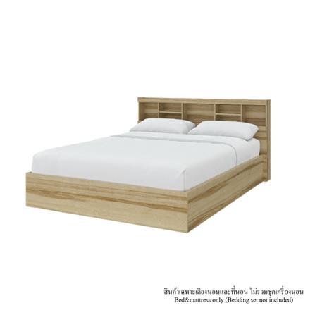 ชุดห้องนอน 6 ฟุต KONCEPT 19242247 สีลินด์เบิร์กโอ๊ค_1