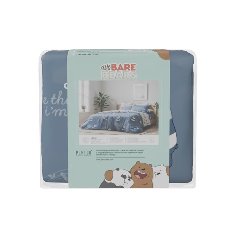 ชุดผ้าปูที่นอน 6 ฟุต (ชุด 3 ชิ้น) PERICO WE BARE BEARS P052