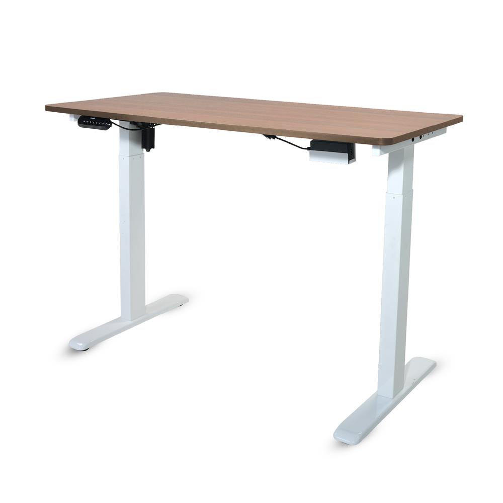 โต๊ะปรับระดับไฟฟ้า BEWELL TBS6-TOP7 140 ซม. สีขาว/น้ำตาล