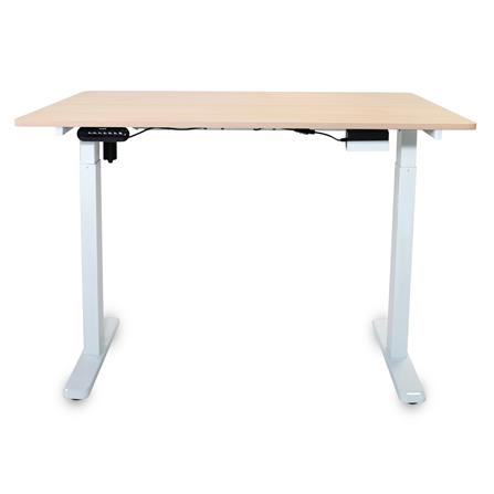 โต๊ะปรับระดับไฟฟ้า BEWELL TBS06-TOP07 140 ซม. สีขาว/น้ำตาล_1