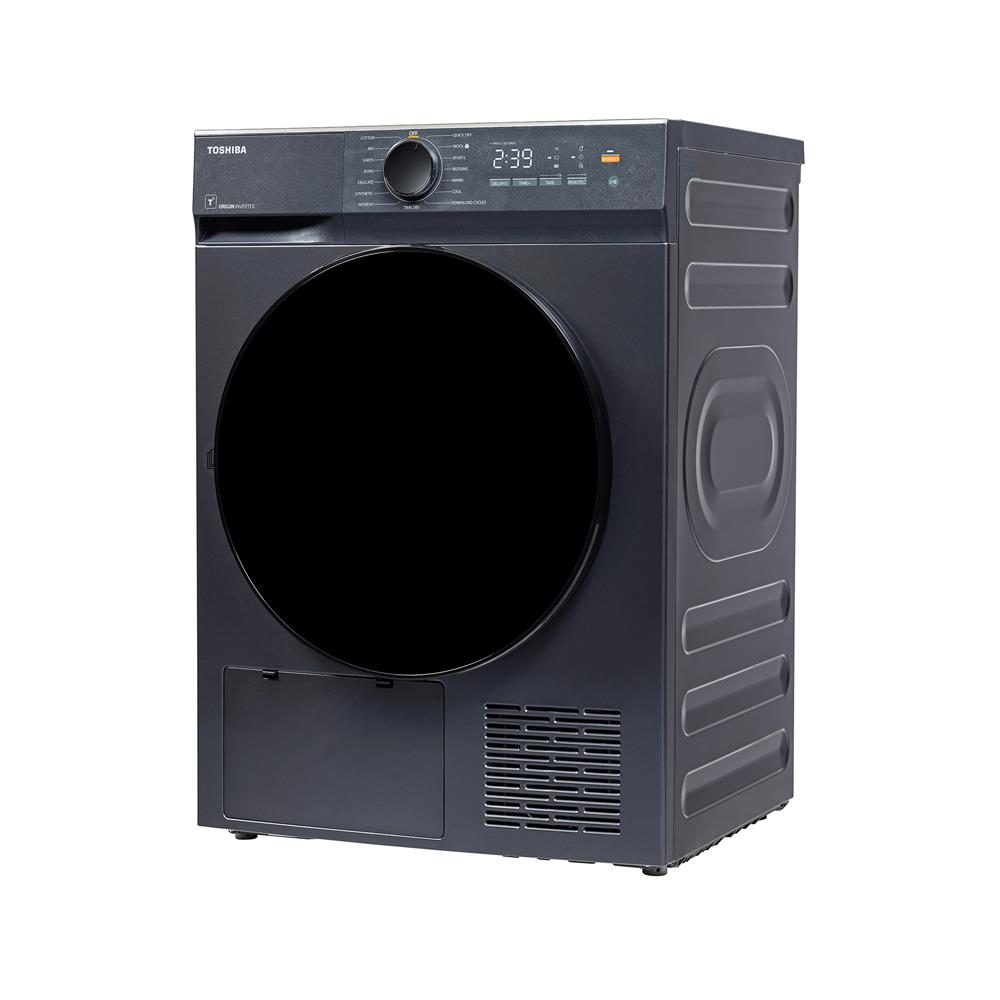 เครื่องอบผ้าฝาหน้า TOSHIBA TD-T21B90HWT(MG) 8 กก. HEAT PUMP สีเทา