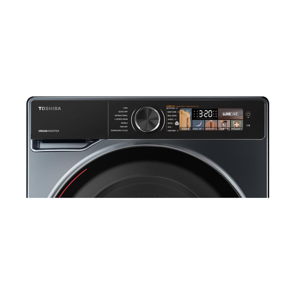 เครื่องอบผ้าฝาหน้า TOSHIBA TD-T25BS110HWT(MG) 10 กก. HEAT PUMP สีเทา