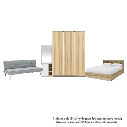 ชุดห้องนอน 5 ฟุต KONCEPT 19242248 สีลินด์เบิร์กโอ๊ค_0