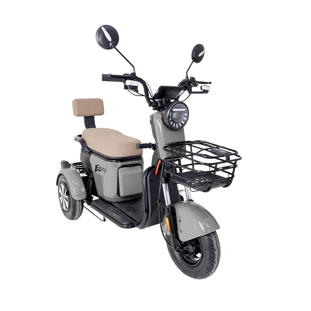 จักรยานไฟฟ้า 3 ล้อ EM EM8 สีเทา