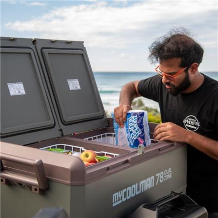 ตู้แช่แข็งพกพา MYCOOLMAN MCMR78DZ 78 ลิตร สีเขียว/น้ำตาล_5