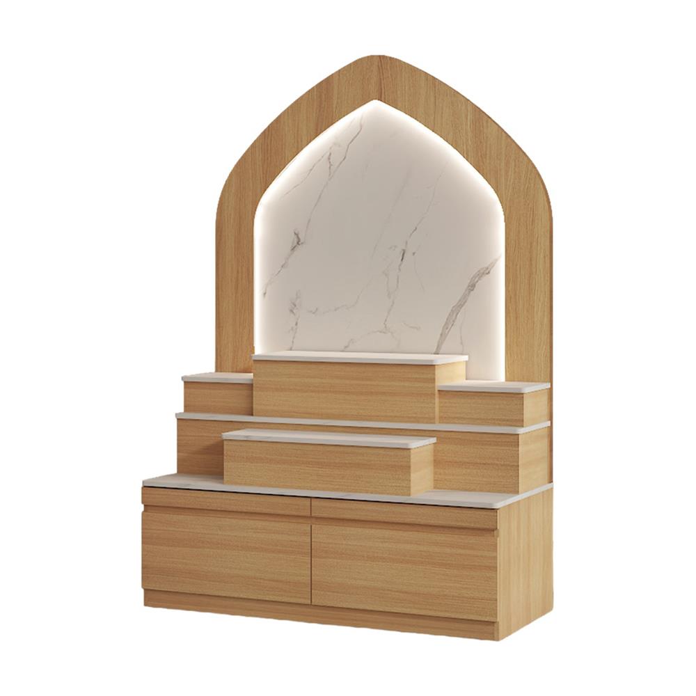 ตู้พระ FURDINI AURA 120 ซม. สี NATURAL OAK/ขาว