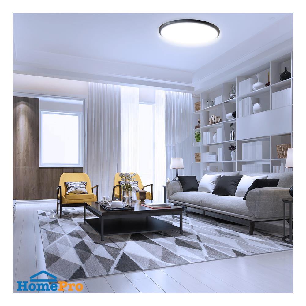 ไฟเพดาน LED BEC PUMA-BK 18 นิ้ว 42 วัตต์ DAYLIGHT สีขาว/ดำ