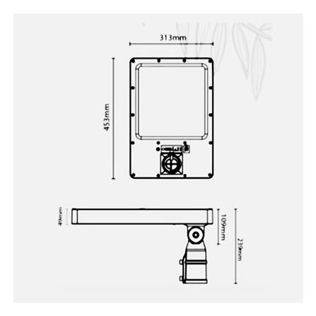 ไฟถนน SOLAR LUMAX 58-00462 1,200 วัตต์ DAYLIGHT/COOL WHITE/WARM WHITE สีดำ_7