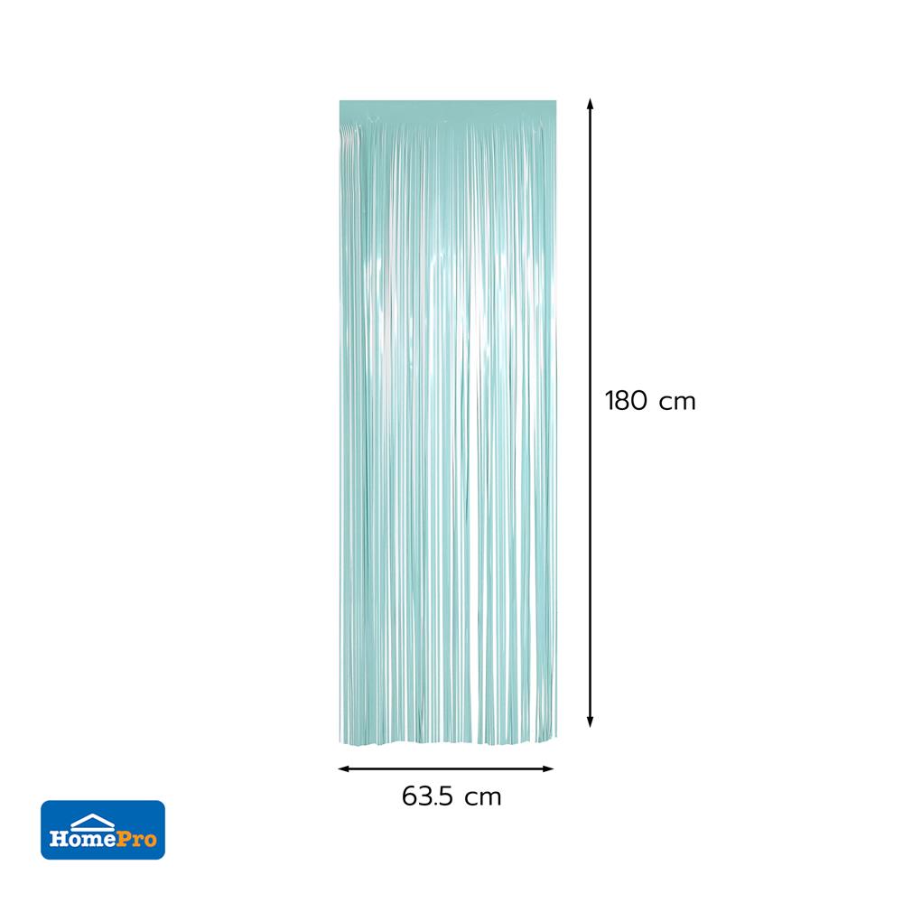 ม่านฟอยล์ตกแต่ง SNAZZ 63.5x180 ซม. สีฟ้า