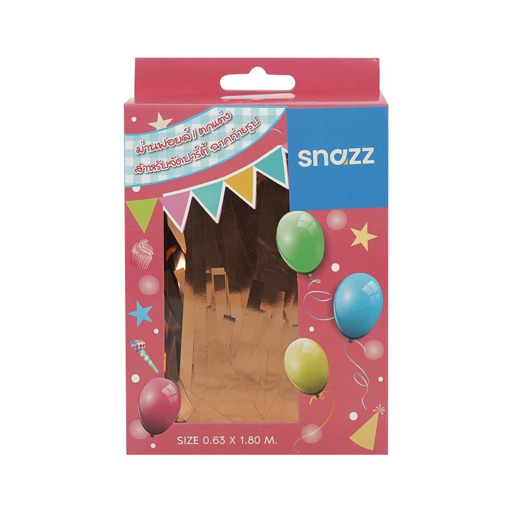 ม่านฟอยล์ตกแต่ง SNAZZ 63.5x180 ซม. สี COPPER