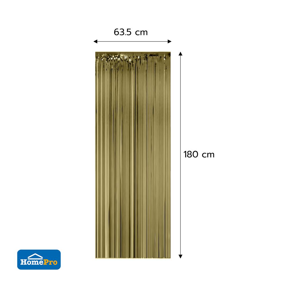 ม่านฟอยล์ตกแต่ง SNAZZ 63.5x180 ซม. สี CHAMPAIGN