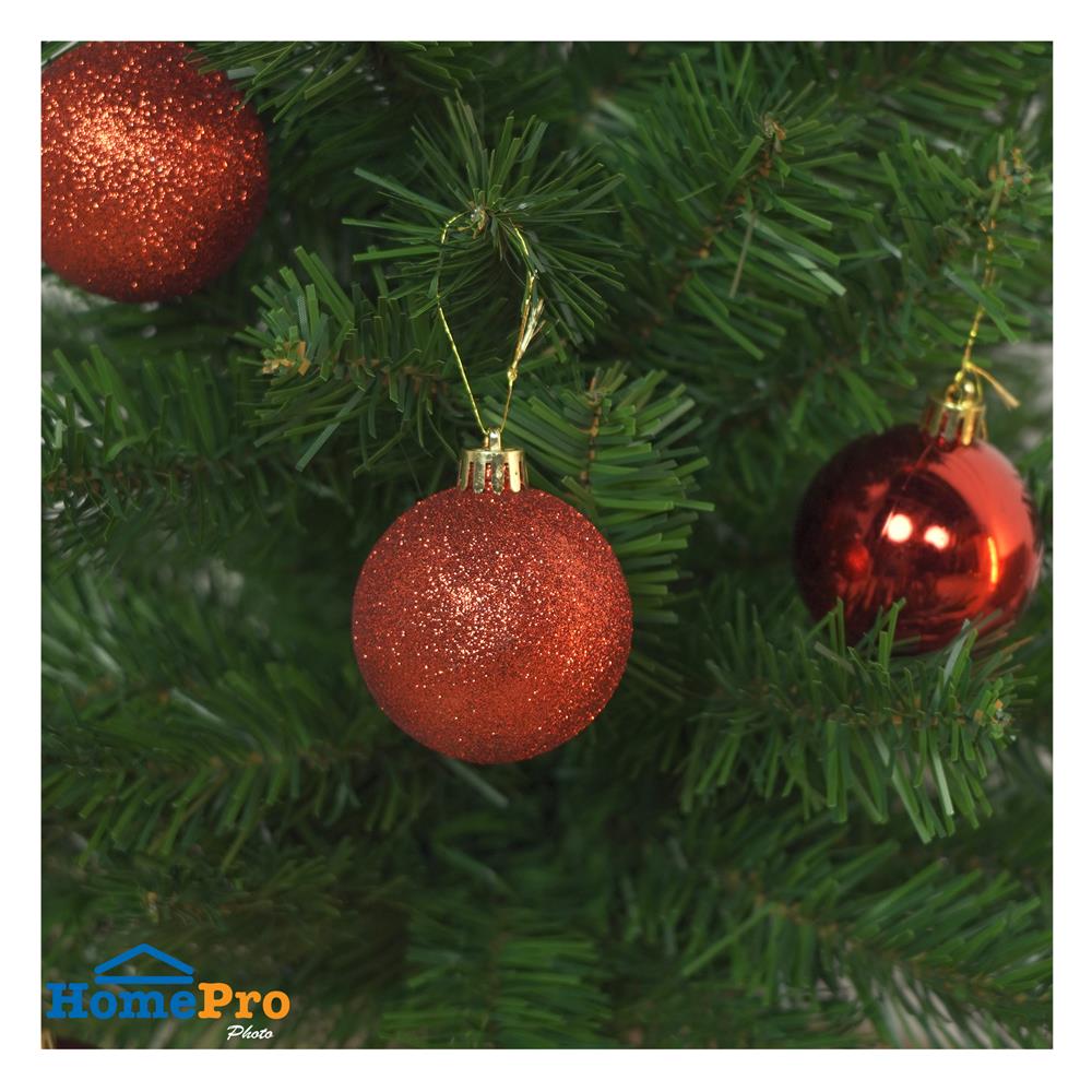 ชุดบอลตกแต่ง SNAZZ 6 ซม. สีแดง (แพ็ก 12 ชิ้น)