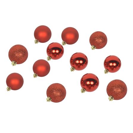 ชุดบอลตกแต่ง SNAZZ 6 ซม. สีแดง (แพ็ก 12 ชิ้น)_0