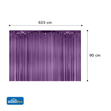 ม่านฟอยล์ตกแต่ง SNAZZ 63.5x90 ซม. สี PLUM_3