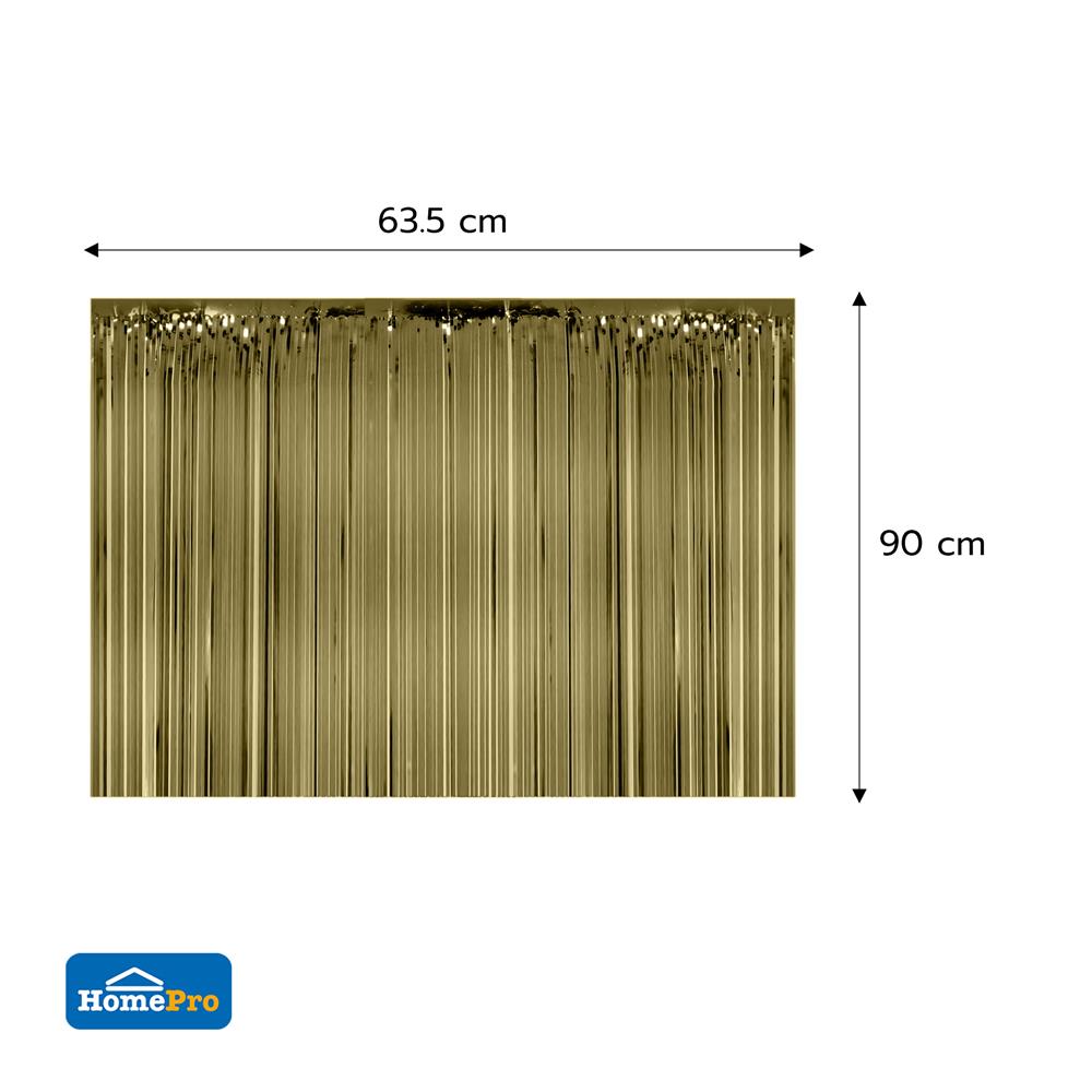 ม่านฟอยล์ตกแต่ง SNAZZ 63.5x90 ซม. สี CHAMPAIGN