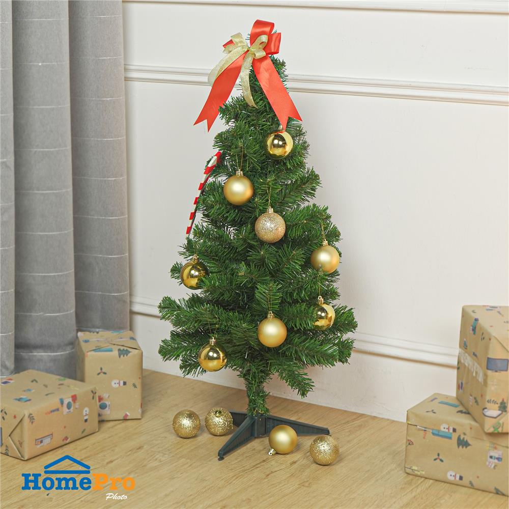 ชุดบอลตกแต่ง SNAZZ 6 ซม. สีทอง (แพ็ก 12 ชิ้น)