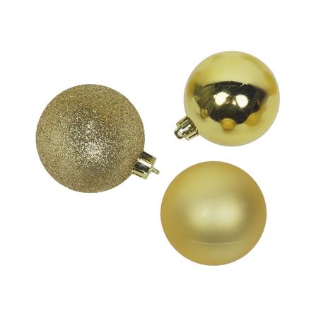 ชุดบอลตกแต่ง SNAZZ 6 ซม. สีทอง (แพ็ก 12 ชิ้น)_1
