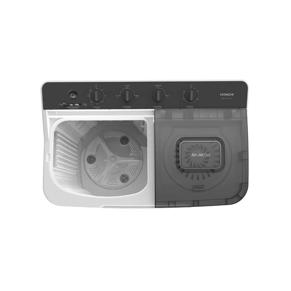 เครื่องซักผ้า 2 ถัง HITACHI LTT 17JWT MRG 17กก. สีเทา