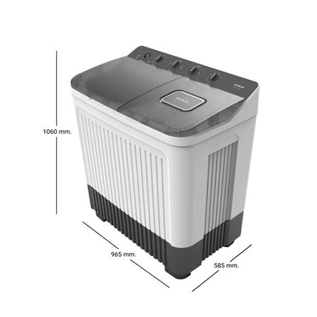 เครื่องซักผ้า 2 ถัง HITACHI LTT 17JWT MRG 17กก. สีเทา_5