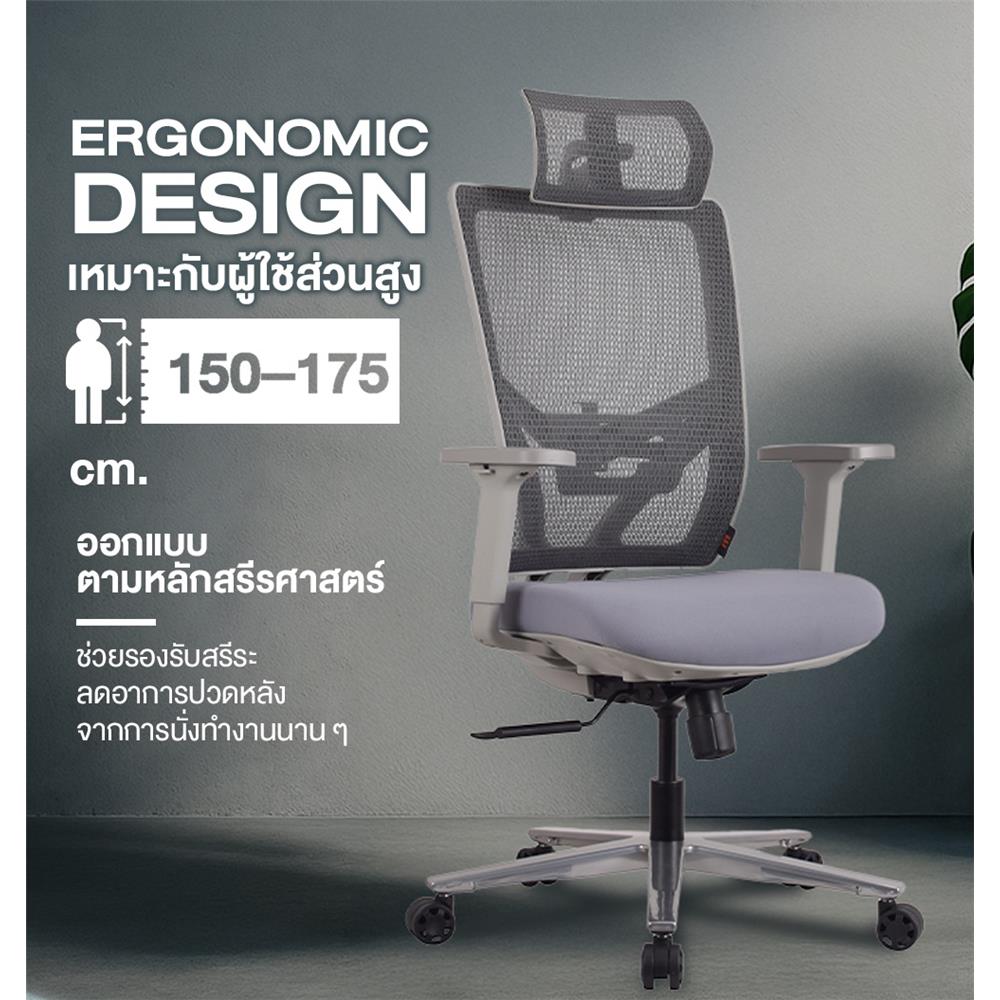 เก้าอี้สุขภาพ ERGOTREND OSLO สีดำ