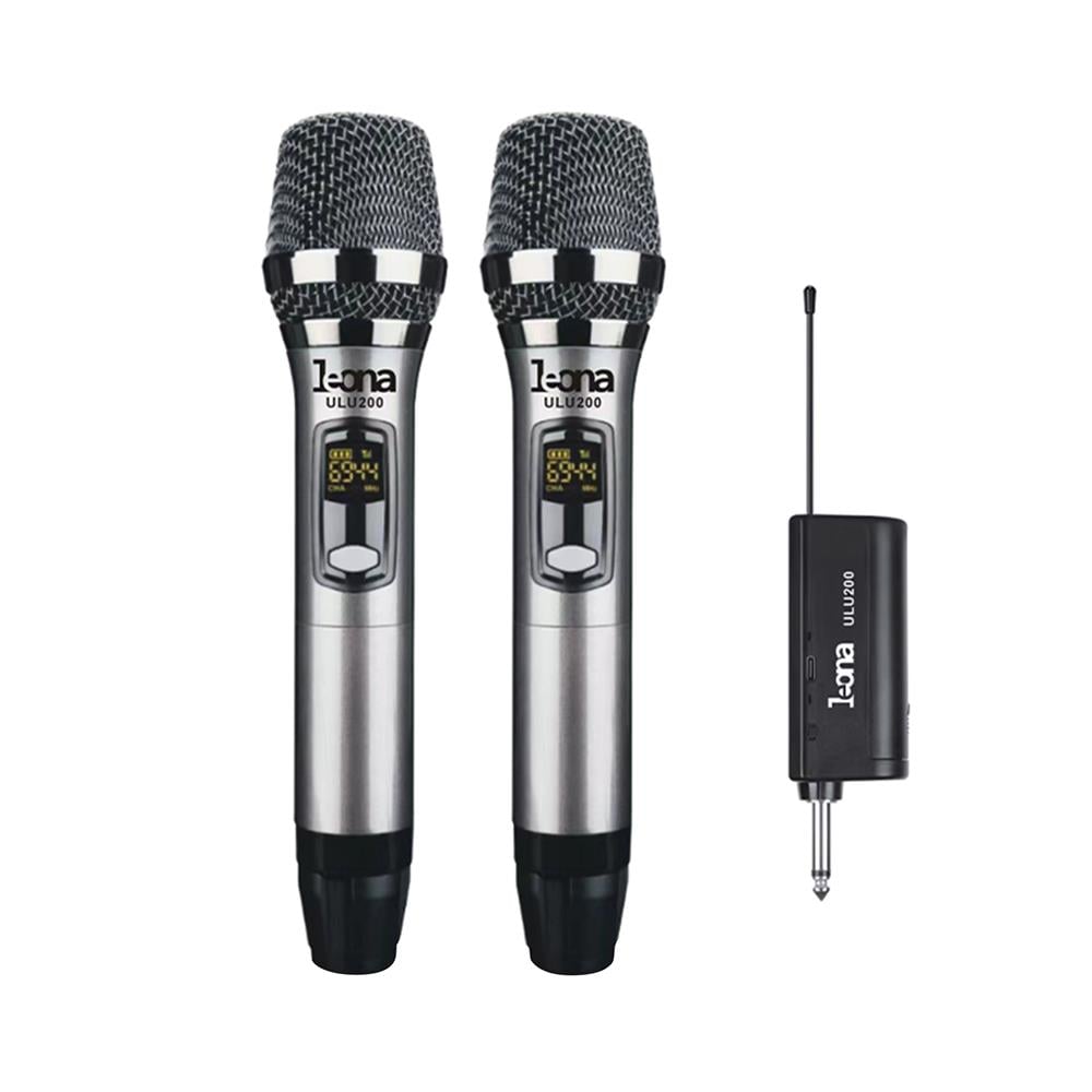ไมโครโฟนคู่ไร้สายคลื่น UHF LEONA ULU200