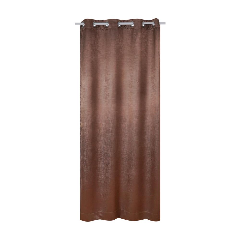 ผ้าม่าน EYELET HOME LIVING STYLE GRID UV 130x220 ซม. สีน้ำตาล