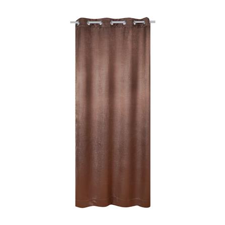 ผ้าม่าน EYELET HOME LIVING STYLE GRID UV 130x220 ซม. สีน้ำตาล_0