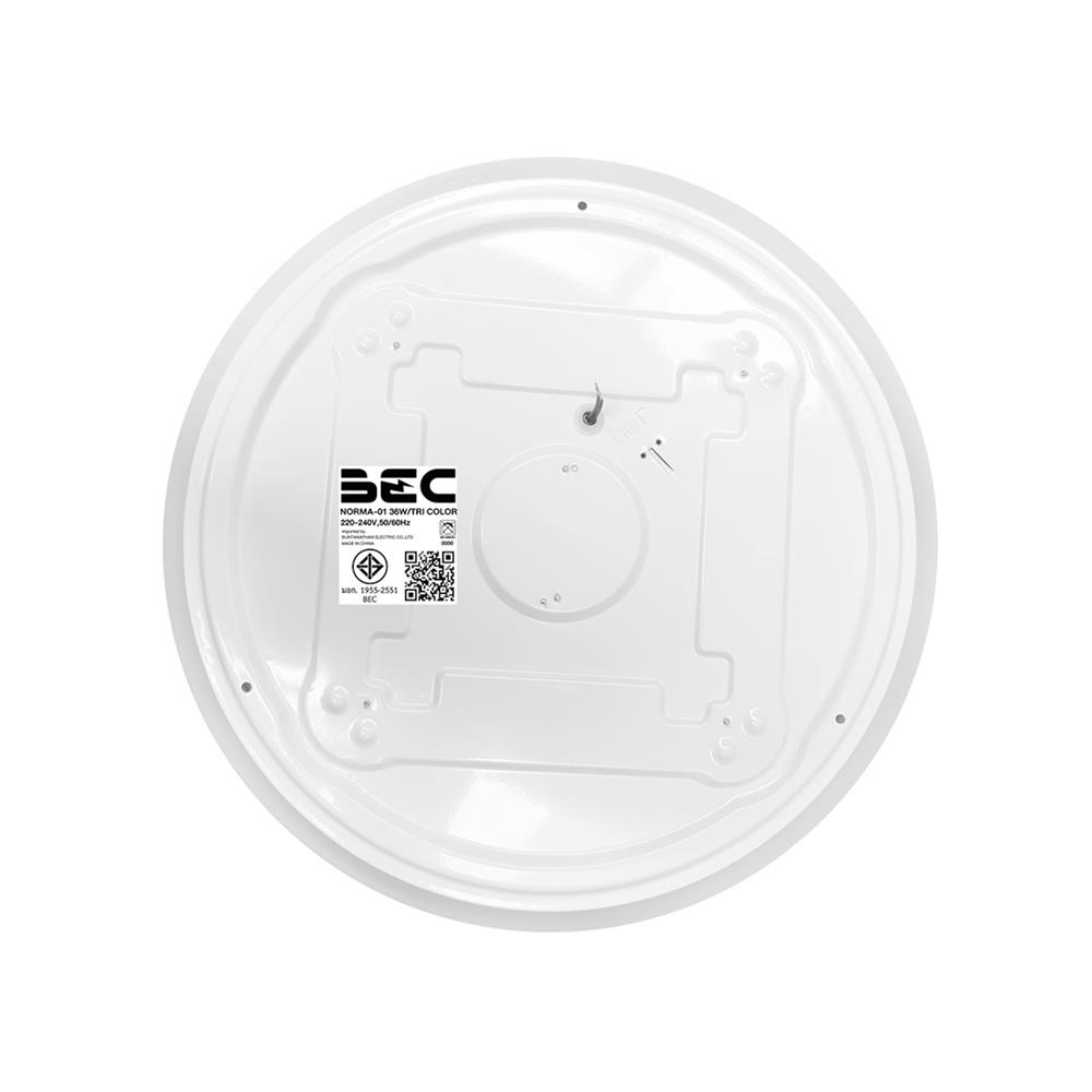 ไฟเพดาน LED BEC NORMA-01 15 นิ้ว 36 วัตต์ DAYLIGHT/COOL WHITE/WARM WHITE สีขาว