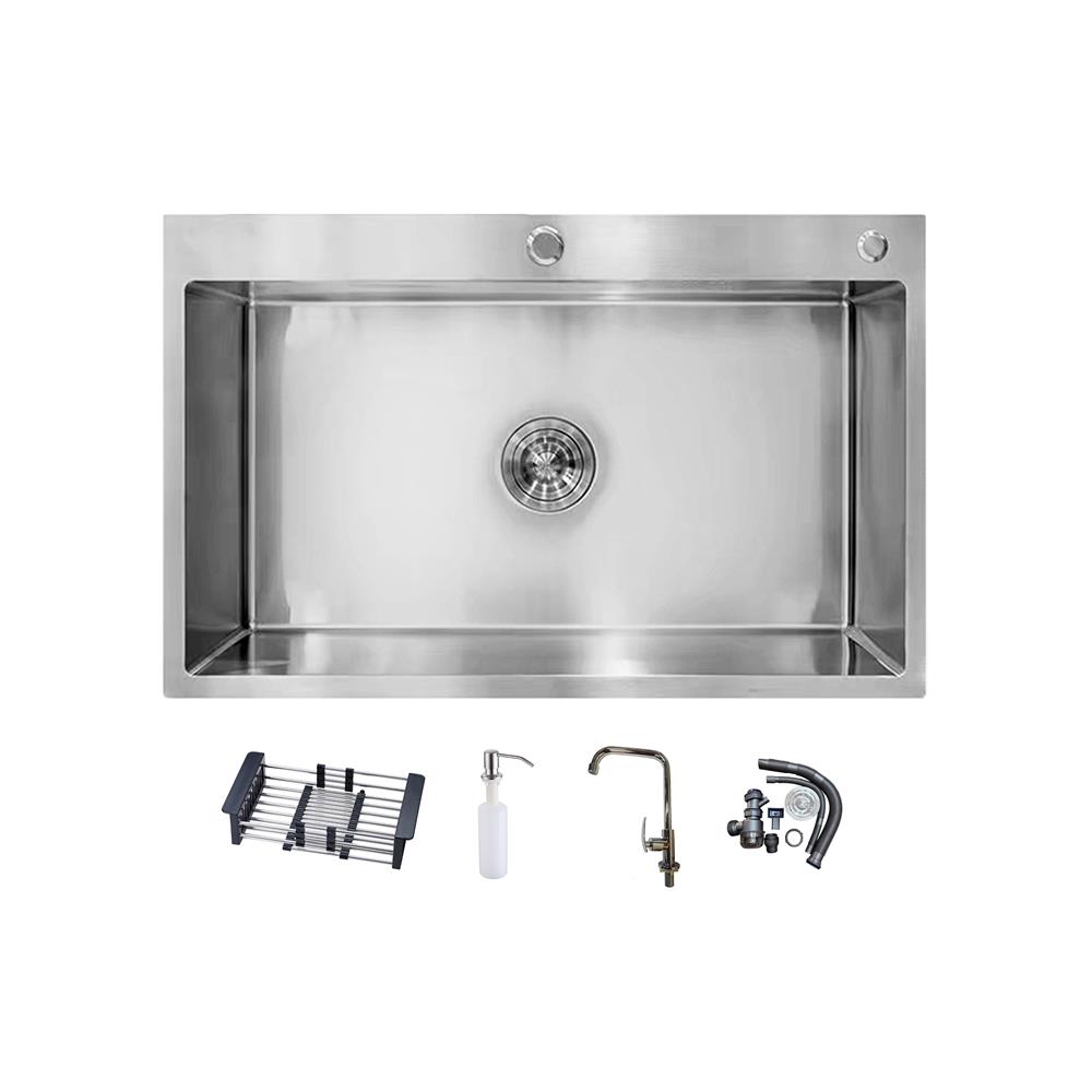 ซิงค์ฝัง 1 หลุม S-FLO NL0099 SF-21 8050ST สีเงิน