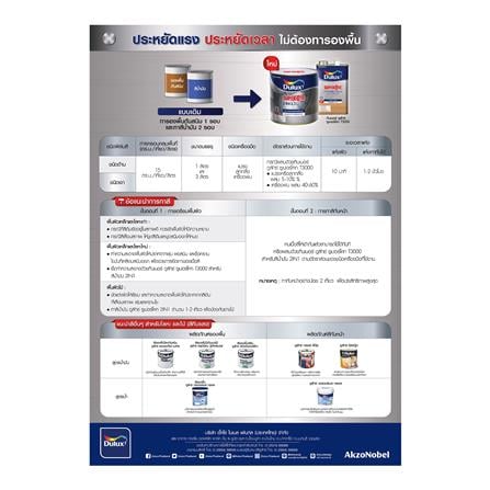 สีน้ำมันผสมรองพื้น ชนิดเงา DULUX SUPERCOTE 2-IN-1 G1003 สีเงิน 3 ลิตร_5