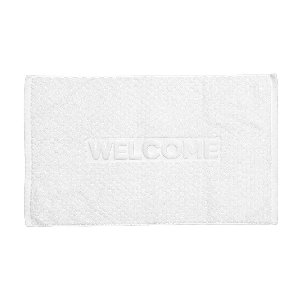 พรมขนหนู HOME LIVING STYLE WELL 17X28 นิ้ว สีขาว