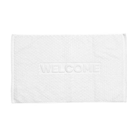 พรมขนหนู HOME LIVING STYLE WELL 17X28 นิ้ว สีขาว_0