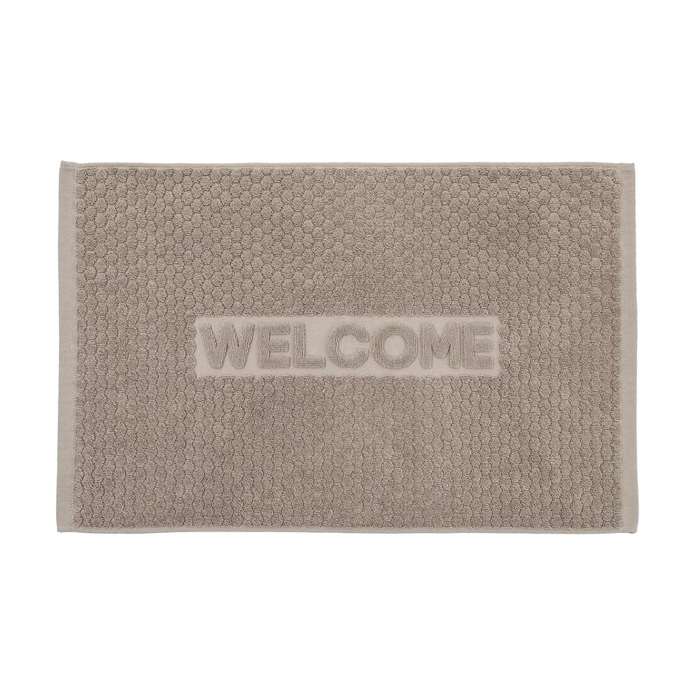 พรมขนหนู HOME LIVING STYLE WELL 17x28 นิ้ว สีเทา