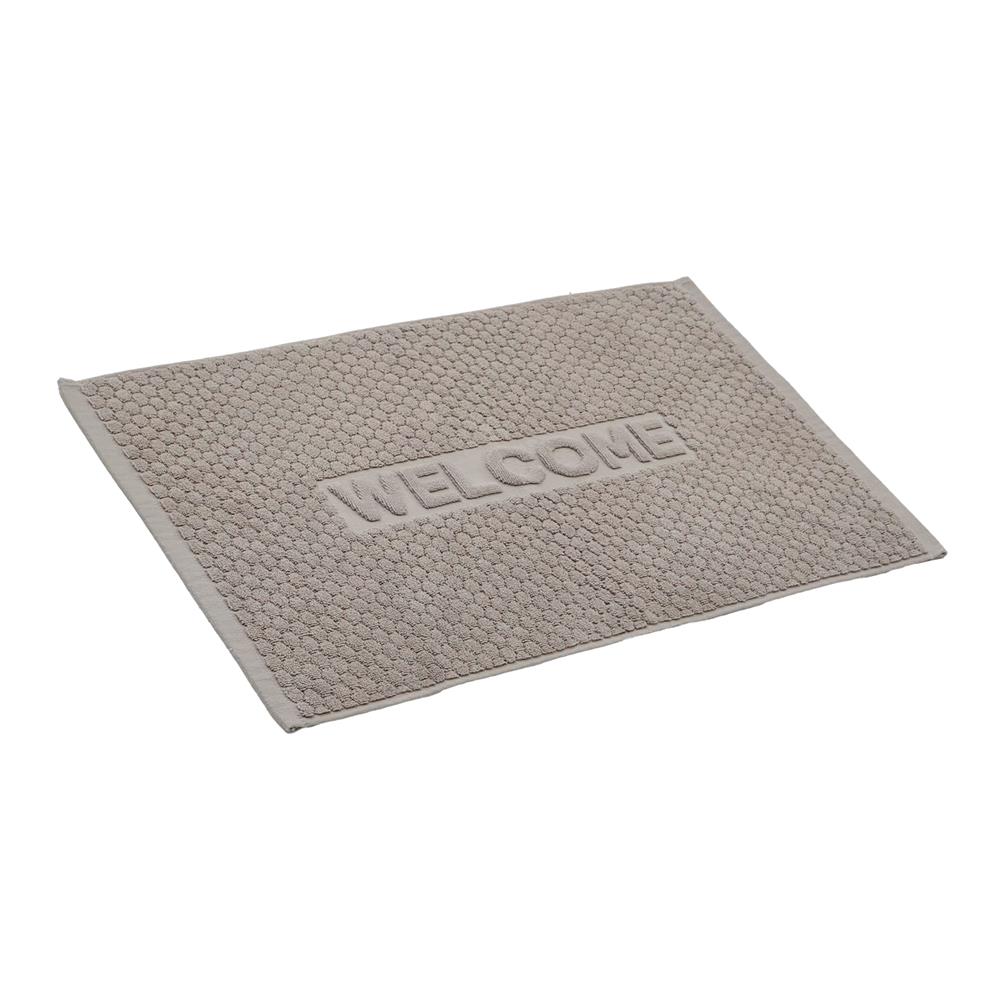 พรมขนหนู HOME LIVING STYLE WELL 17x28 นิ้ว สีเทา