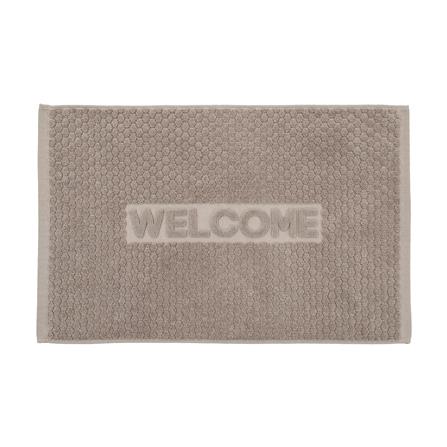 พรมขนหนู HOME LIVING STYLE WELL 17x28 นิ้ว สีเทา_0