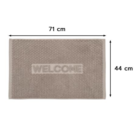 พรมขนหนู HOME LIVING STYLE WELL 17x28 นิ้ว สีเทา_6