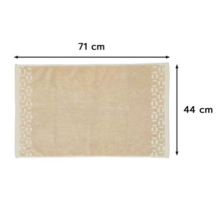 พรมขนหนู HOME LIVING STYLE ROCKET 17x28 นิ้ว สีเบจ_7