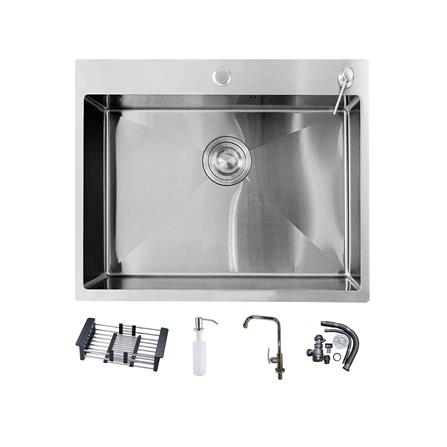 ซิงค์ฝัง 1 หลุม S-FLO NL0098 SF-21 5050ST สีเงิน_0