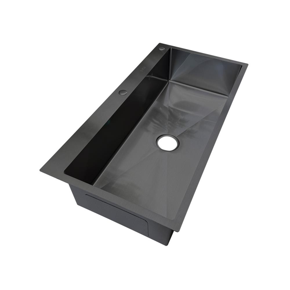 ซิงค์ฝัง 1 หลุม S-FLO NL0096 SF-21 10050BL สีดำ