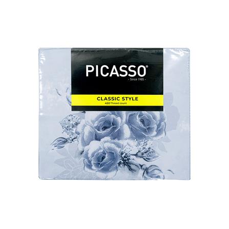ชุดผ้าปูที่นอน 6 ฟุต (ชุด 5 ชิ้น) PICASSO CLASSIC สี ROSE GREY_4